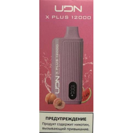 Электронная сигарета UDN X Plus 12000 Персик Арбуз