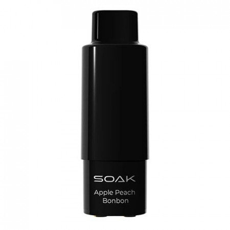 Сменный картридж SOAK Q - Яблоко - Персик (3.000 затяжек) - 2% (1 шт.)